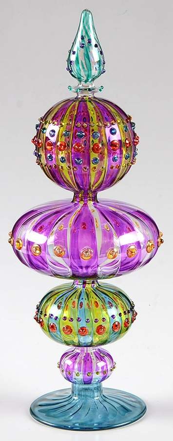 Venetian Collection-Marquis Carnivale Tree Topper Medium - With Box by Waterford Crystal-1