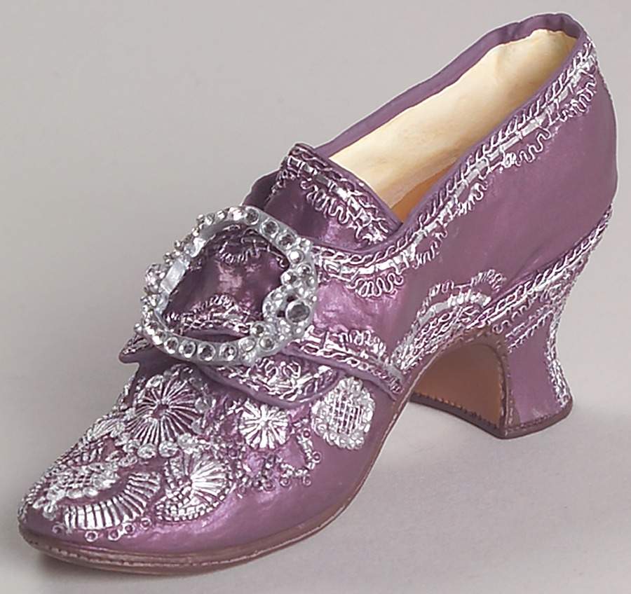 Mount Vernon Collection Martha Washington Wedding Shoe - No Box by Willitts Galleries-1