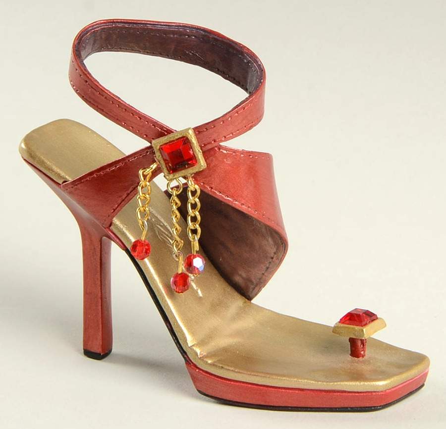Just the Right Shoe Flirt-Red - Boxed by Willitts Galleries-1