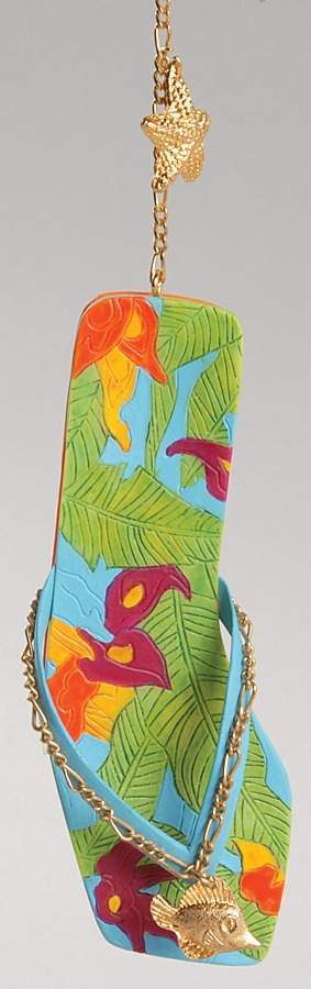 Just the Right Shoe Tropical Ornament-2005 Jtrsc   - Boxed by Willitts Galleries-1