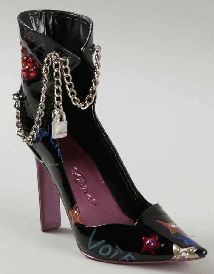Just the Right Shoe Graffiti Girl In Black - Boxed by Willitts Galleries-1