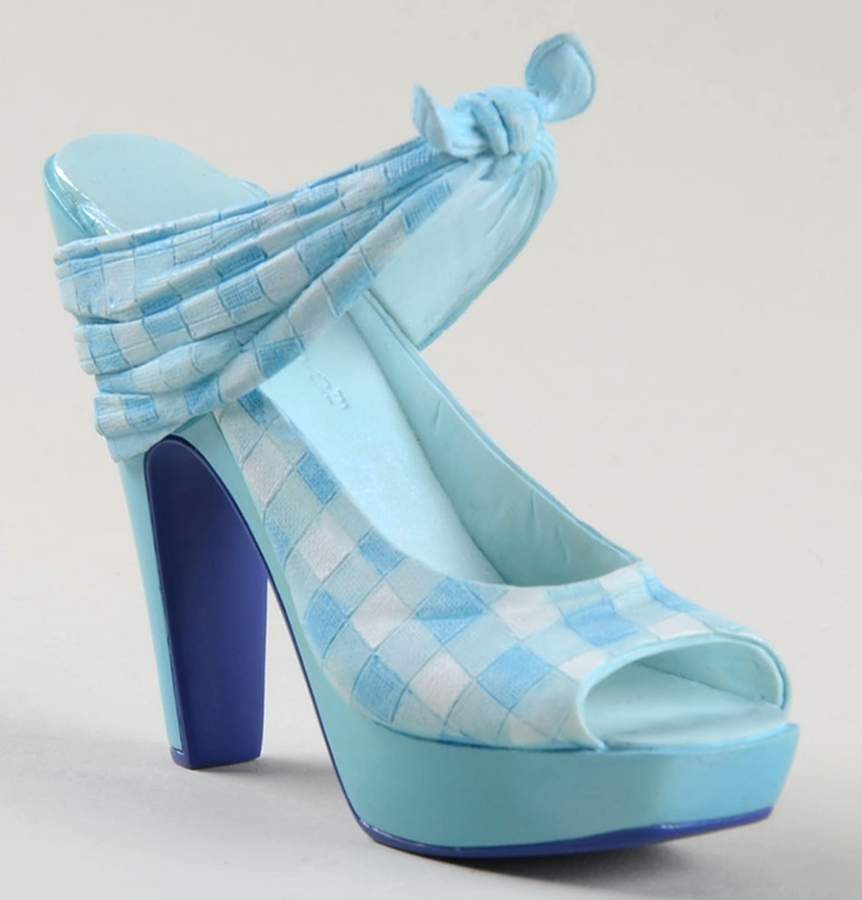 Just the Right Shoe Picnic-Blue Checks - Boxed by Willitts Galleries-1