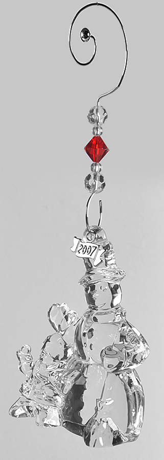 Christmas Wonders Ornaments Jolly Snowman With Child - Boxed by Waterford Crystal-1
