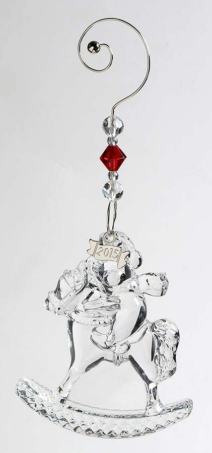 Christmas Wonders Ornaments Teddy Bear On Rocking Horse - Boxed by Waterford Crystal-1
