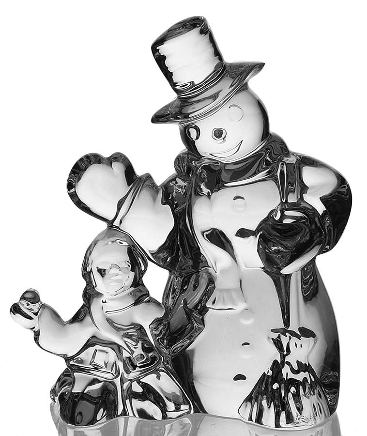 Christmas Wonders Figurine Jolly Snowman - No Box by Waterford Crystal-1