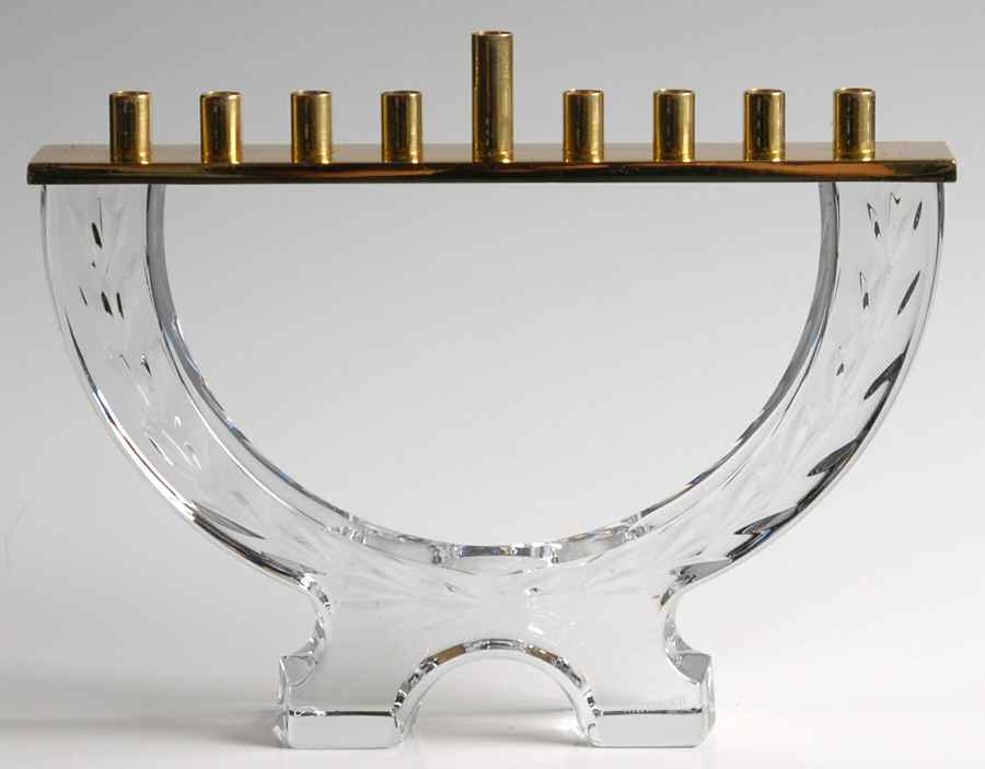 Waterford Judaic Giftware Menorah - With Box by Waterford Crystal-1