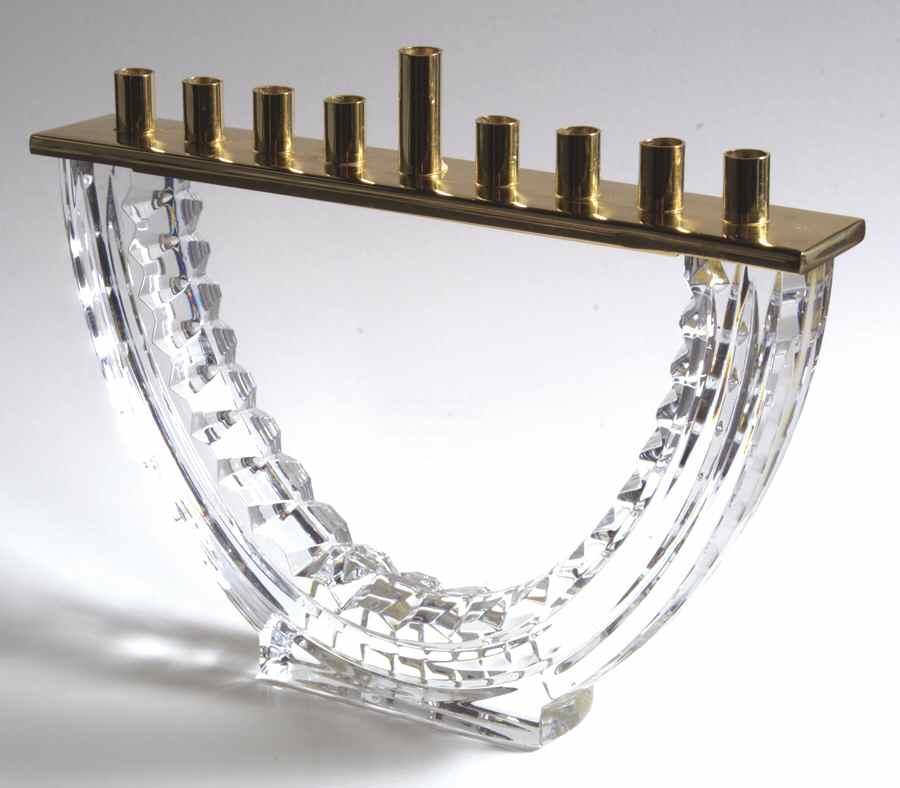 Waterford Judaic Giftware Menorah-2000 - No Box by Waterford Crystal-1