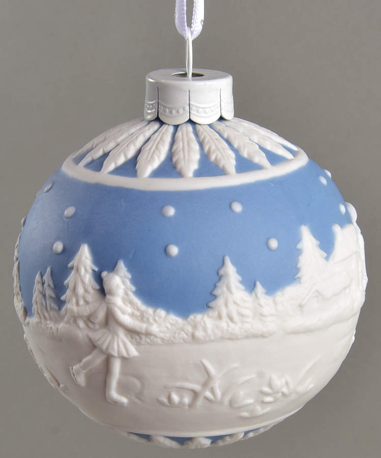 Jasperware Ball Ornaments Skating - Boxed by Wedgwood-1