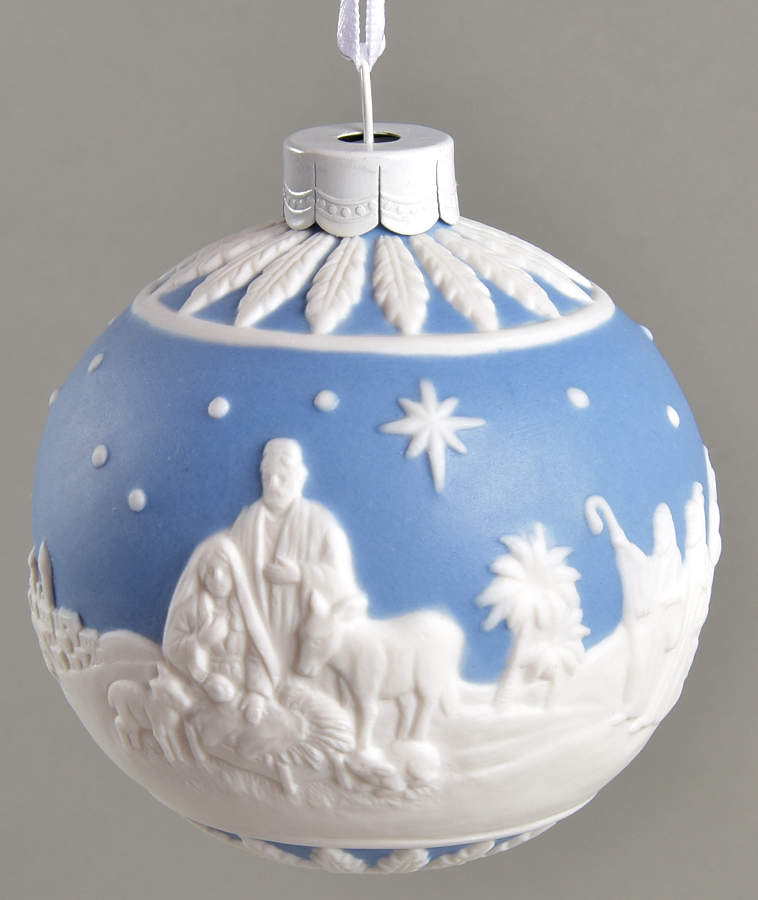 Jasperware Ball Ornaments Nativity - Boxed by Wedgwood-1