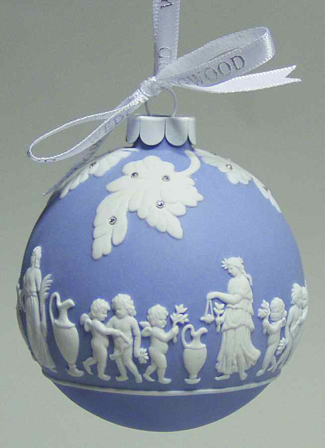 Jasperware Ball Ornaments Icon-Blue - Boxed by Wedgwood-1