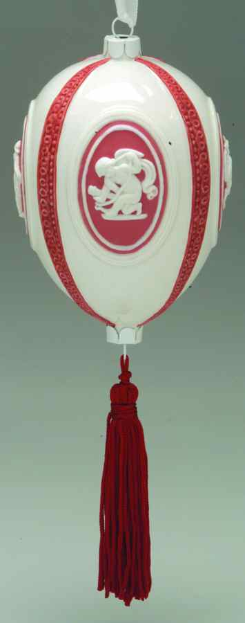 Jasperware Ball Ornaments Egg-Red - Boxed by Wedgwood-1