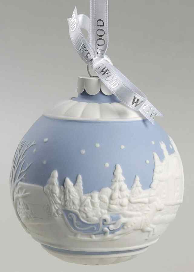 Jasperware Ball Ornaments Sleigh Ride - Boxed by Wedgwood-1