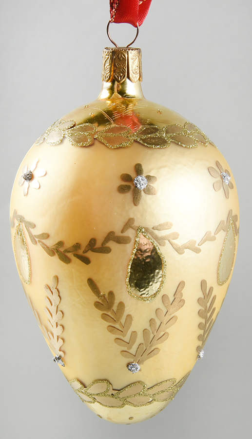 Opulence-Gold, Silver, White, Champagne Charlemont Egg - Boxed by Waterford Crystal-1