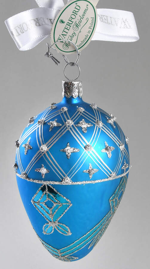 Jewel Tones, Brights, Pastels Majestic Pallas Egg-Teal - Boxed by Waterford Crystal-1