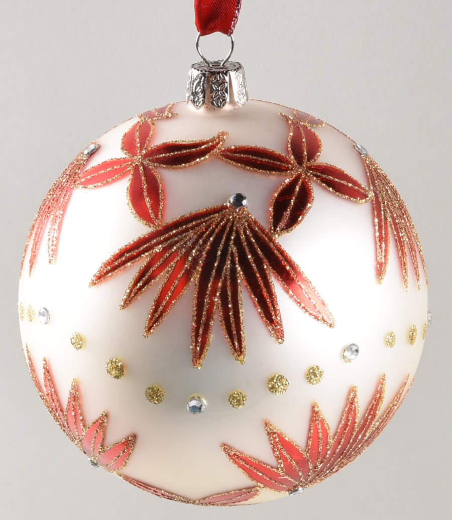 Holiday Heirloom Red, Green, Gold Star Of Wonder-Red/White - No Box by Waterford Crystal-1