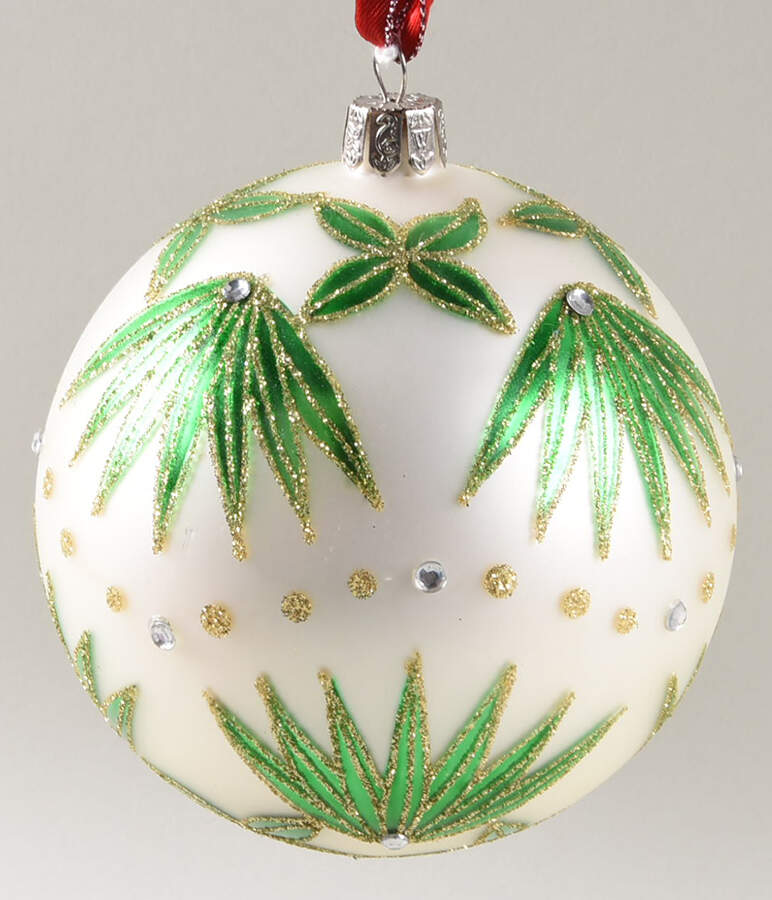 Holiday Heirloom Red, Green, Gold Star Of Wonder-Green/White - No Box Nb41a by Waterford Crystal-1