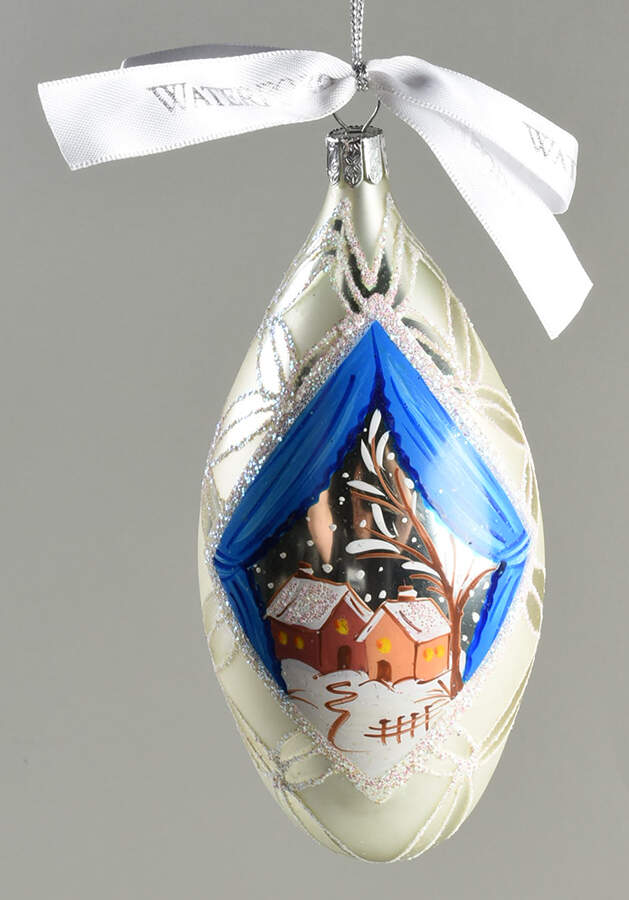 Painted Scenes, Art Winter Wonderland Egg - Boxed by Waterford Crystal-1