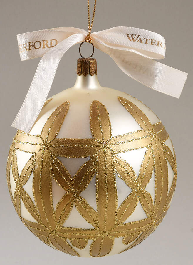 Opulence-Gold, Silver, White, Champagne Kylemore Festival Ball - Boxed by Waterford Crystal-1