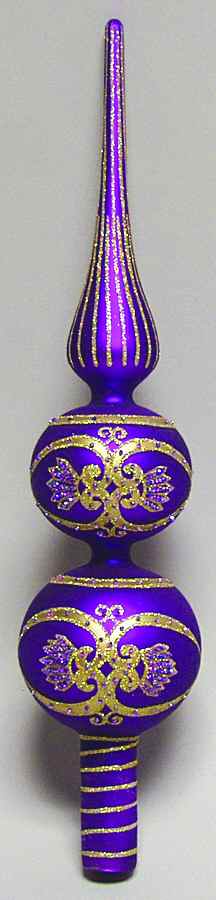 Tree Toppers-Blown Glass Maharaja-Purple - No Box by Waterford Crystal-1