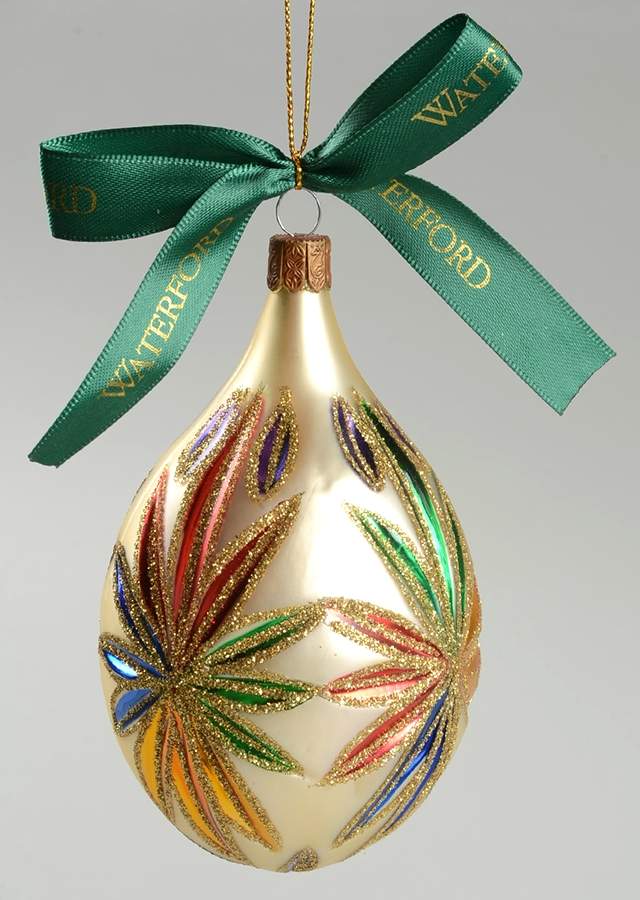 Multicolor Cut and Faceted Starburst Egg - Boxed by Waterford Crystal-1