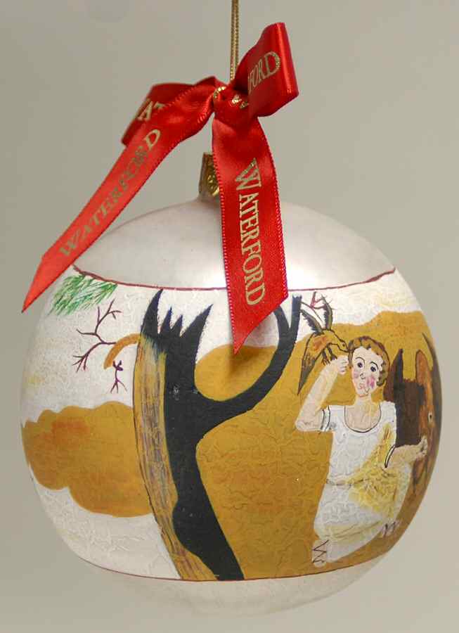 Painted Scenes, Art Shepherd Boy With Birds & Tree - Boxed by Waterford Crystal-1