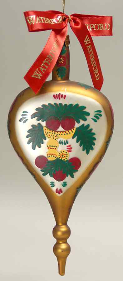 Holiday Heirloom Red, Green, Gold Heart Spire - Boxed by Waterford Crystal-1