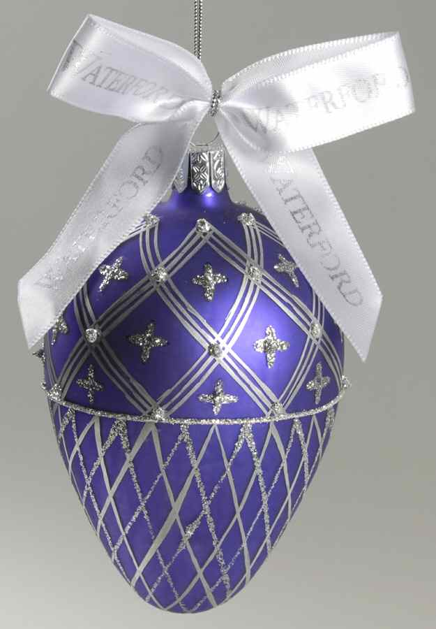 Jewel Tones, Brights, Pastels Majestic Crosshaven Egg-Purple - Boxed by Waterford Crystal-1