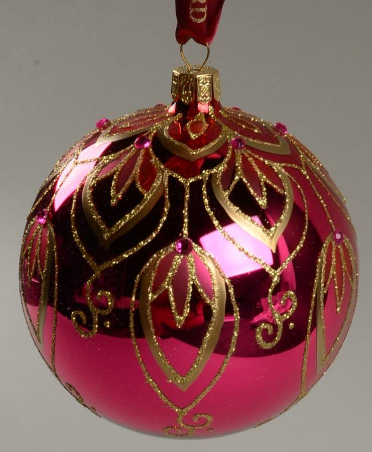 Jewel Tones, Brights, Pastels Ivy Peacock Ball - Boxed by Waterford Crystal-1
