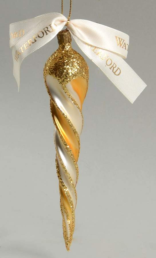 Opulence-Gold, Silver, White, Champagne Golden Icicle - Boxed by Waterford Crystal-1