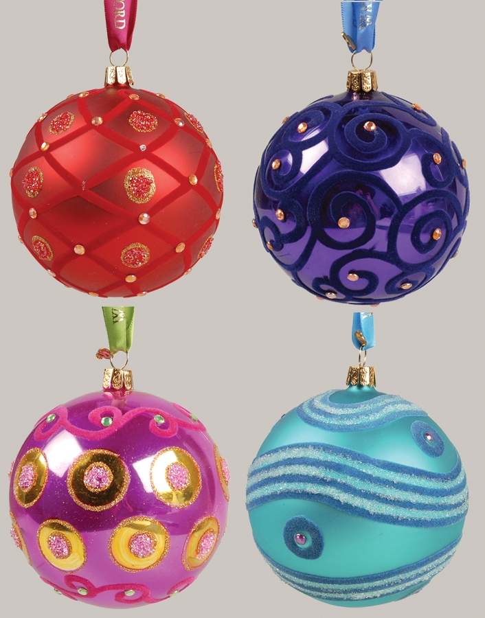 Jewel Tones, Brights, Pastels Charisma Balls (Set Of 4) - Boxed by Waterford Crystal-1
