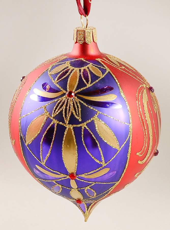 Jewel Tones, Brights, Pastels Maharaja Paisley Cone - Boxed by Waterford Crystal-1