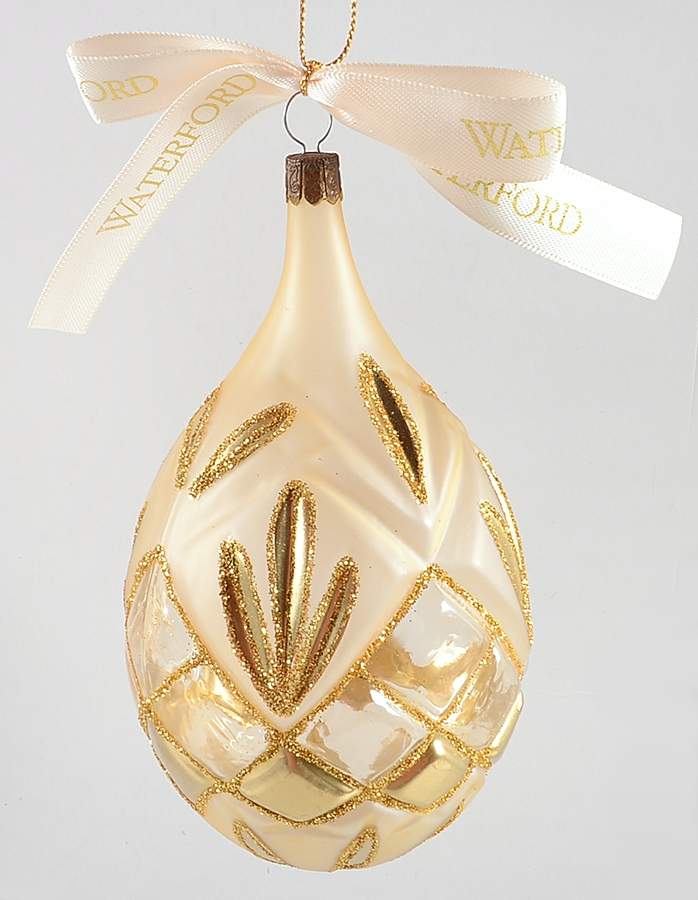 Opulence-Gold, Silver, White, Champagne Lismore Opulent Egg - Boxed by Waterford Crystal-1