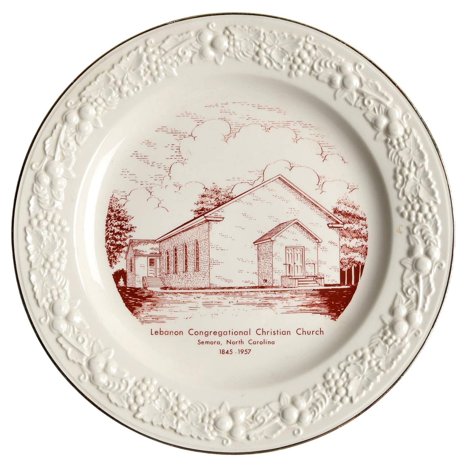 Church Plates Lebanon Congregational Christian Church - No Box by World Wide Art-1