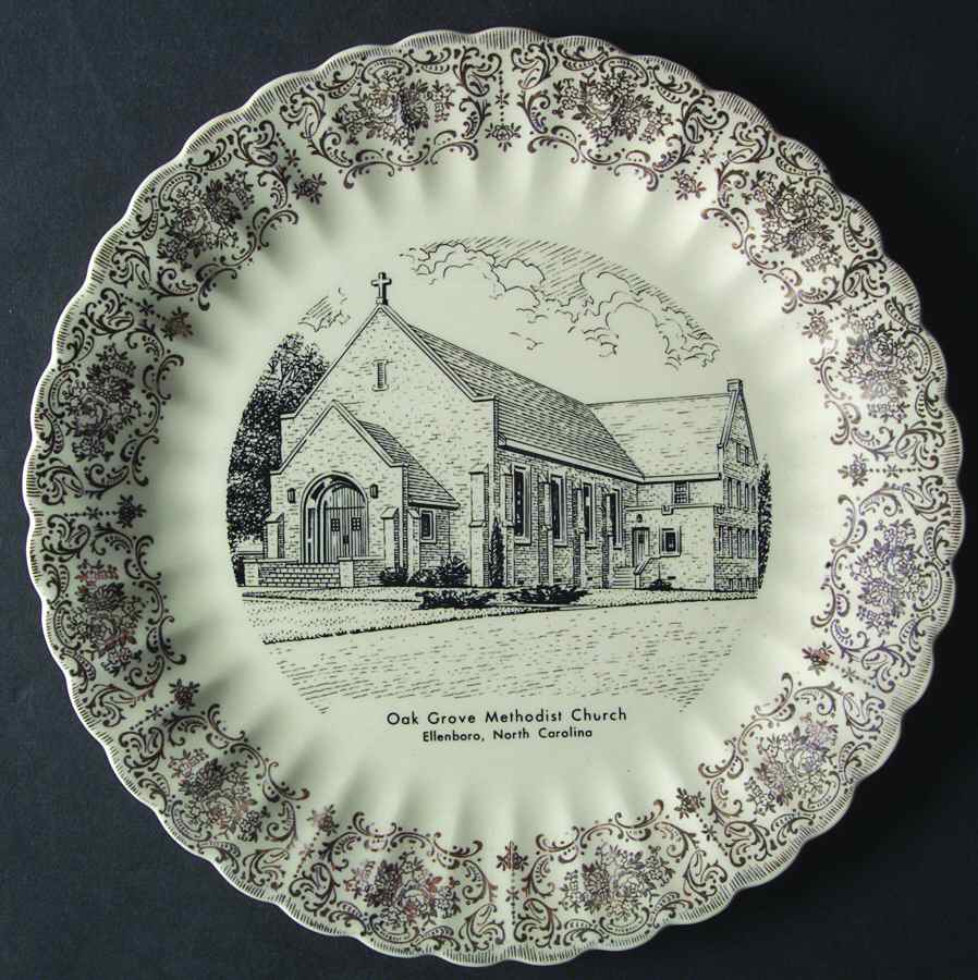 Church Plates Oak Grove Methodist Church - No Box by World Wide Art-1