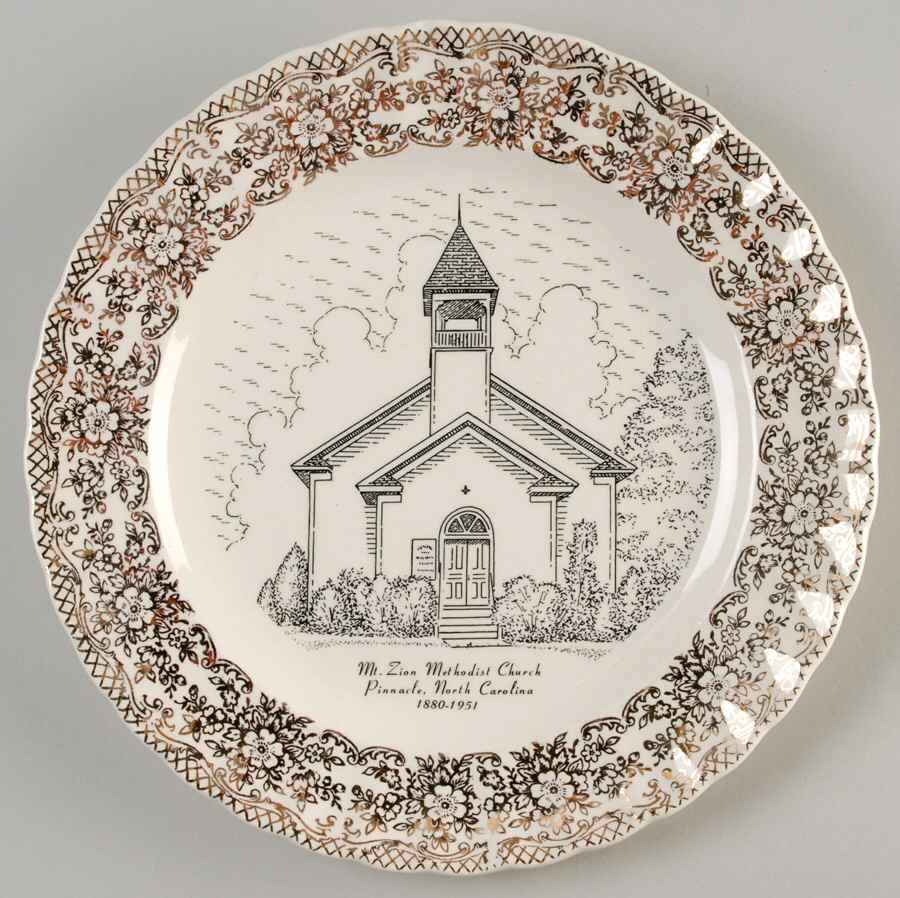 Church Plates Mt Zion Methodist Church - No Box by World Wide Art-1