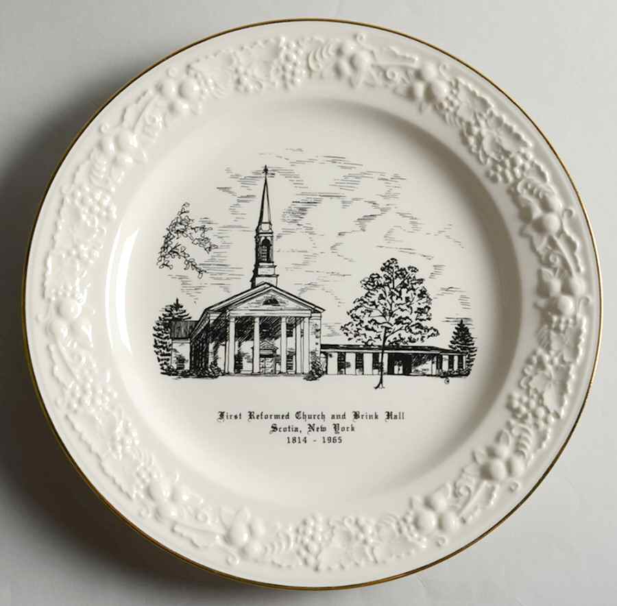 Church Plates First Reformed Church-Brink Hall - No Box by World Wide Art-1