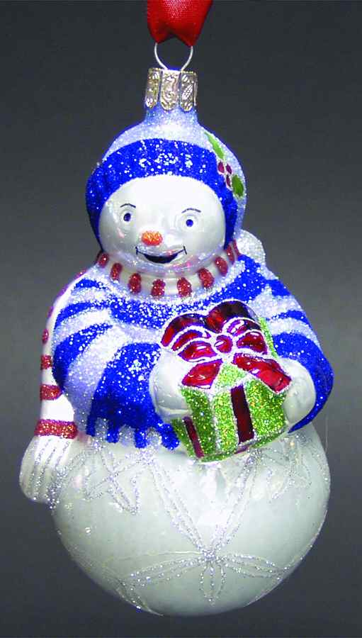 Snowy Village 10th Anniversary Lismore Liam-Anniversary - With Box by Waterford Crystal-1