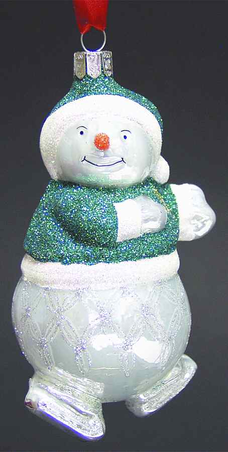 Snowy Village 10th Anniversary Snow Lad Skater-Anniversary - Boxed by Waterford Crystal-1