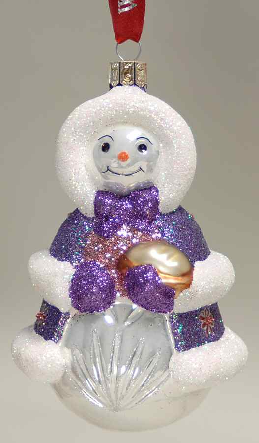 Snowy Village 10th Anniversary Ashling Snow Lass-Anniversary - No Box by Waterford Crystal-1