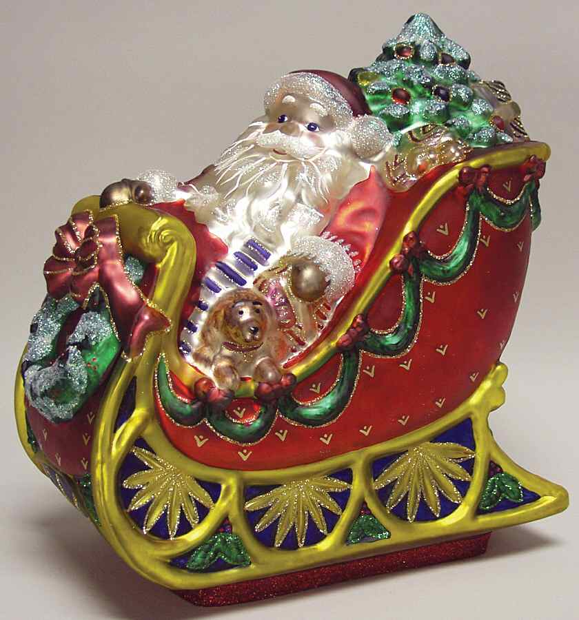 Holiday Heirloom Centerpiece Sleighride - With Box by Waterford Crystal-1