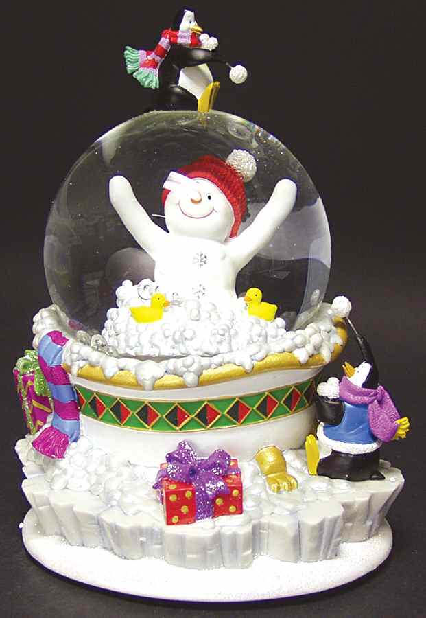 Holiday Heirloom Giftware Bubble Bath Musical Waterglobe - No Box by Waterford China-1