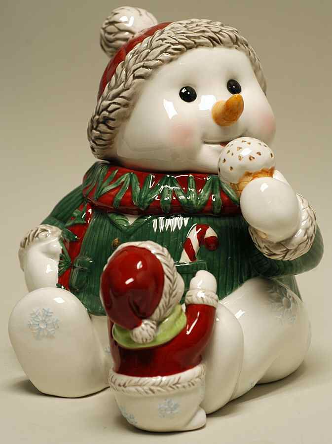 Holiday Heirloom Giftware Snowman Candy Jar - No Box by Waterford China-1