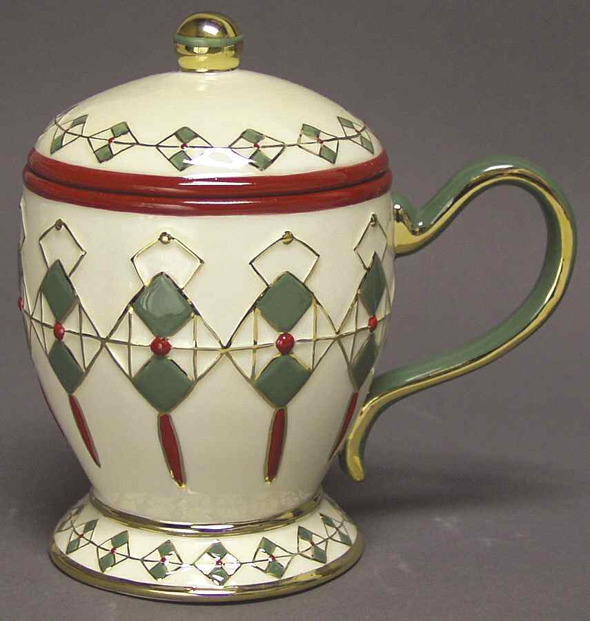 Holiday Heirloom Giftware Argyle Covered Mug - No Box by Waterford China-1
