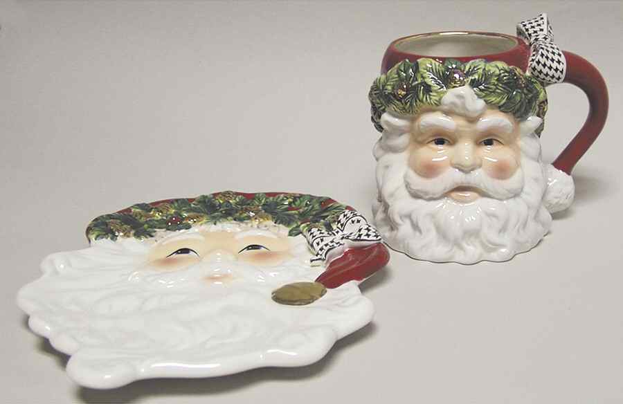 Holiday Heirloom Giftware St Nicholas Milk & Cookies Set Of 2 - Boxed by Waterford China-1