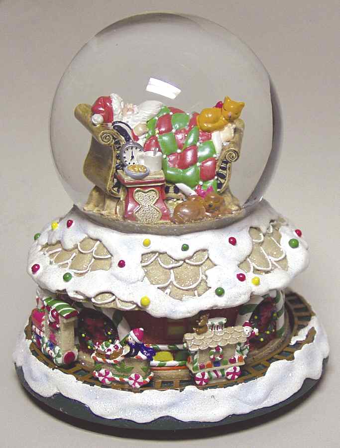 Holiday Heirloom Giftware Sugar Plums Train Musical Waterglobe - Boxed by Waterford China-1
