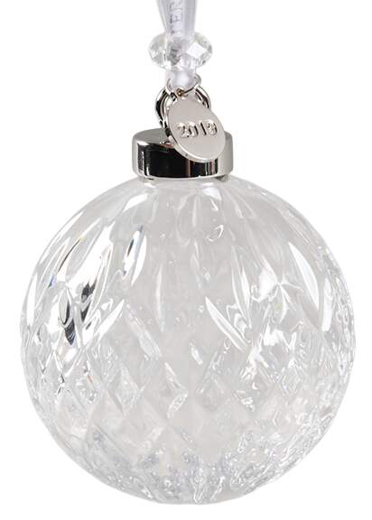 Annual Ball Ornament #2 Clear Ball Ornament - No Box by Waterford Crystal-1