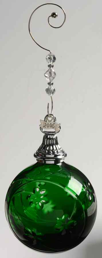 Annual Ball Ornament #2 Shamrock Cased Ball Ornament - With Box by Waterford Crystal-1