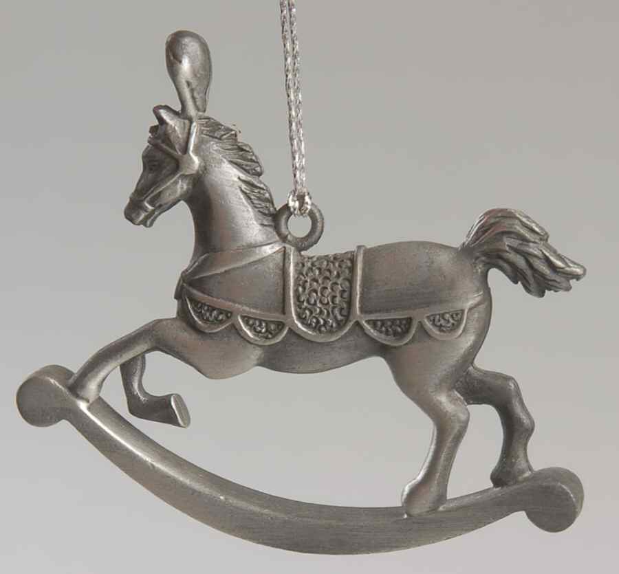 Antique Ornament Rocking Horse - Boxed by Wallace Silver-1