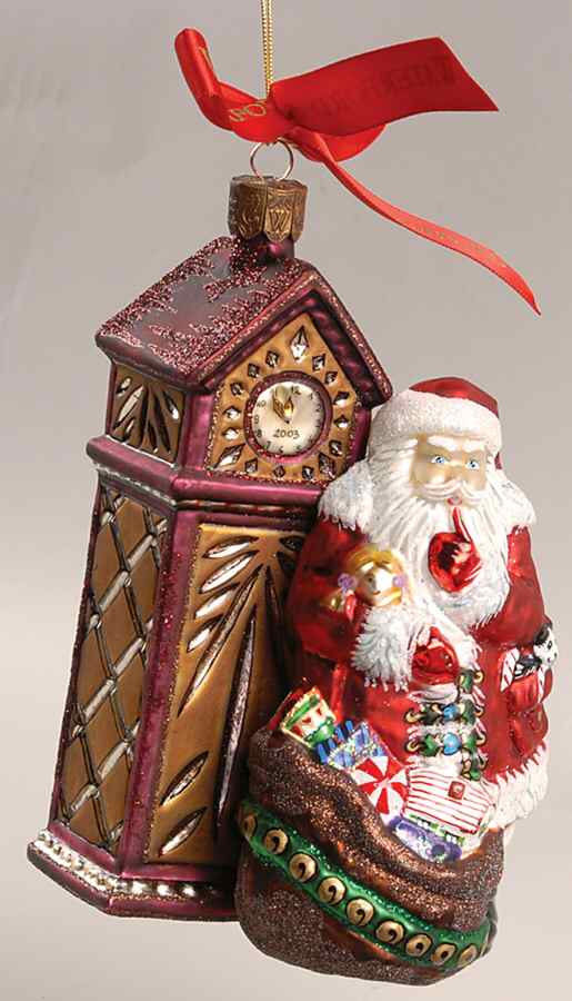 Holiday Heirloom Annual Figural Almost Midnight - With Box by Waterford Crystal-1