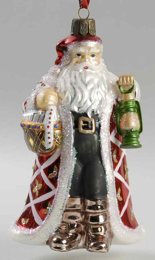 Holiday Heirloom Annual Figural 2010 Santa With Lantern - Boxed by Waterford Crystal-1